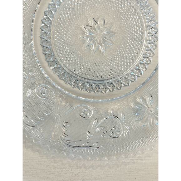 Duncan & Miller Sandwich Glass # 41 Vintage Dinner Plate-9 5/8" Rare Excellent! - Picture 5 of 6